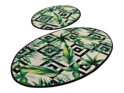 Alfombra de baño Set (2 piezas) Botanic multicolor