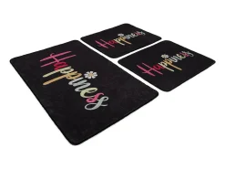 Alfombra de baño Set (3 piezas) Happiness Djt multicolor