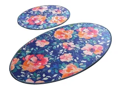Alfombra de baño Set (2 piezas) Flowers DJT multicolor