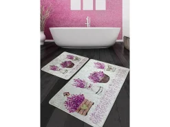 Alfombra de baño Set (2 piezas) Giardino Di Lavanda Djt multicolor