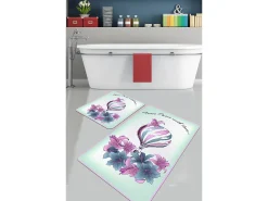 Alfombra de baño Set (2 piezas) Purple Balloon multicolor