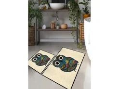 Alfombra de baño Set (2 piezas) Flyer multicolor