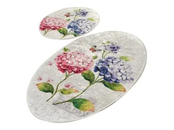 Alfombra de baño Set (2 piezas) Ortanca multicolor