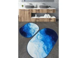 Alfombra de baño Set (2 piezas) Oseyan multicolor