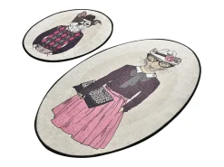 Alfombra de baño Set (2 piezas) Dude DJT multicolor