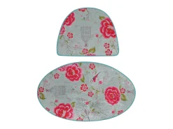 Alfombra de baño Set (2 piezas) Lara Oval multicolor