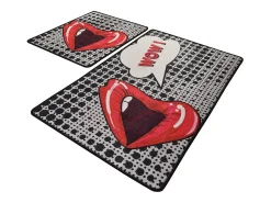 Alfombra de baño Set (2 piezas) Kiss multicolor