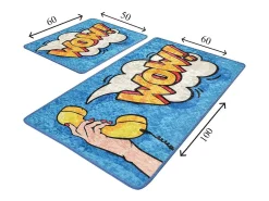 Alfombra de baño Set (2 piezas) Wow multicolor