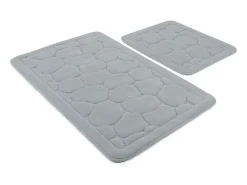 Alfombra de baño Set (2 piezas) Lino multicolor