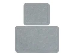 Alfombra de baño Set (2 piezas) Lino multicolor