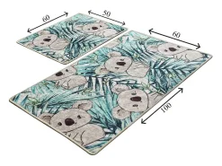 Alfombra de baño Set (2 piezas) Koala multicolor