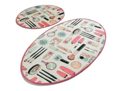 Alfombra de baño Set (2 piezas) Make Up DJT multicolor