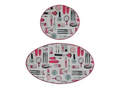 Alfombra de baño Set (2 piezas) Make Up DJT multicolor