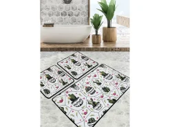 Alfombra de baño Set (3 piezas) Glauce Djt multicolor