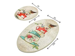 Alfombra de baño Set (2 piezas) Fincan DJT multicolor