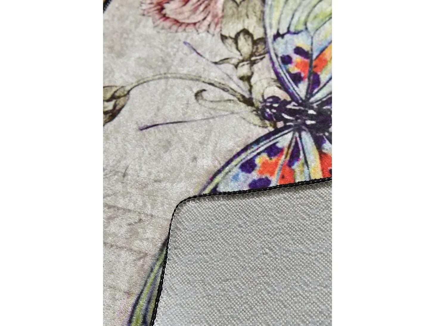 Alfombra de baño Set (2 piezas) Mariposa multicolor