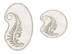 Alfombra de baño Set (2 piezas) 210FG41115KR crema