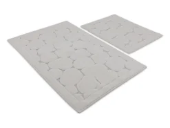 Alfombra de baño Set (2 piezas) Lino multicolor
