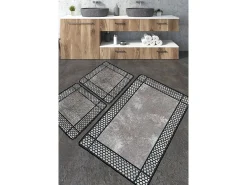 Alfombra de baño Set (3 piezas) Beja multicolor