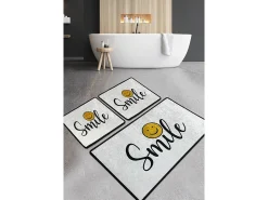 Alfombra de baño Set (3 piezas) Smile Djt multicolor