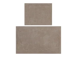 Alfombra de baño Set (2 piezas) Lino multicolor