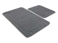 Alfombra de baño Set (2 piezas) Bambi Cotton gris