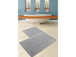 Alfombra de baño Set (2 piezas) Bambi Cotton gris