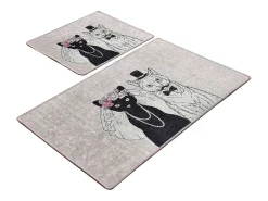 Alfombra de baño Set (2 piezas) Wedding multicolor