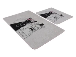 Alfombra de baño Set (2 piezas) Wedding multicolor