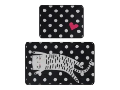 Alfombra de baño Set (2 piezas) Spotted Cat multicolor
