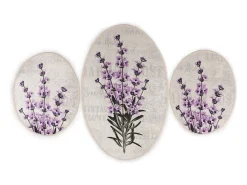Alfombra de baño Set (3 piezas) Lavender multicolor