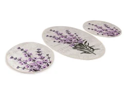 Alfombra de baño Set (3 piezas) Lavender multicolor