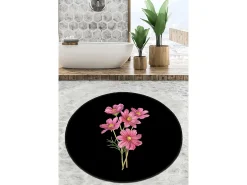 Alfombra de baño Sitivo Djt verde rosa negro
