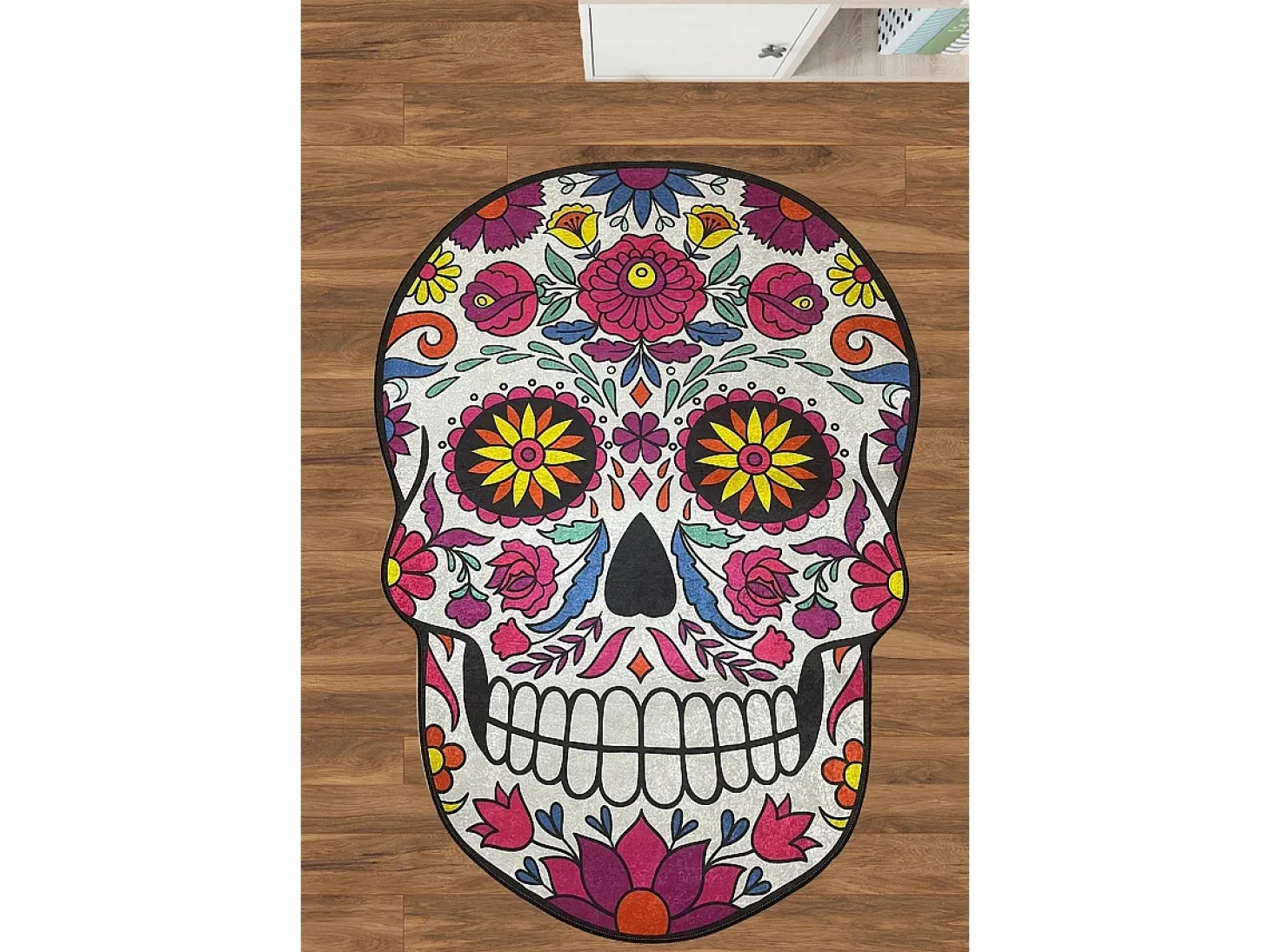 Alfombra de baño Skull Djt (80 x 140) multicolor