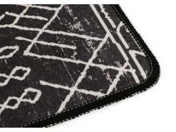 Alfombra de baño Straordinario Black Djt 70x120 antracita negro blanco
