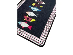 Alfombra de baño Swing of Fish Djt (80 x 100) multicolor
