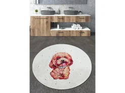 Alfombra de baño Terrier Djt (160 cm) multicolor