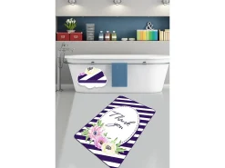 Alfombra de baño Thank You (80 x 100) multicolor