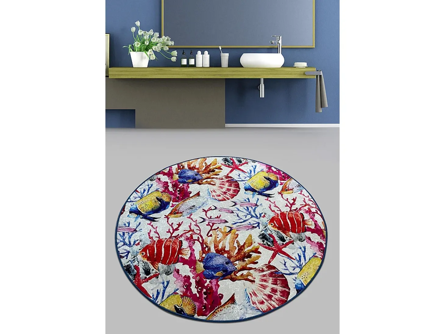 Alfombra de baño Under Djt (200 cm) multicolor