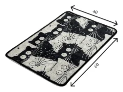 Alfombra de baño White Cats DJT multicolor