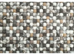 Alfombra de bolas de fieltro hecha a mano 70x270 cm Naturaleza Multi Felty 2.2