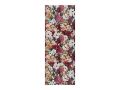 Alfombra de cocina - Dibujos con flores - rojo - 52 x 200 cm - RICCI