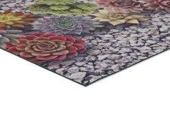 Alfombra de cocina - Diseños de cactus - gris - 52 x 200 cm - SPRINTY