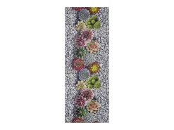 Alfombra de cocina - Diseños de cactus - gris - 52 x 100 cm - SPRINTY