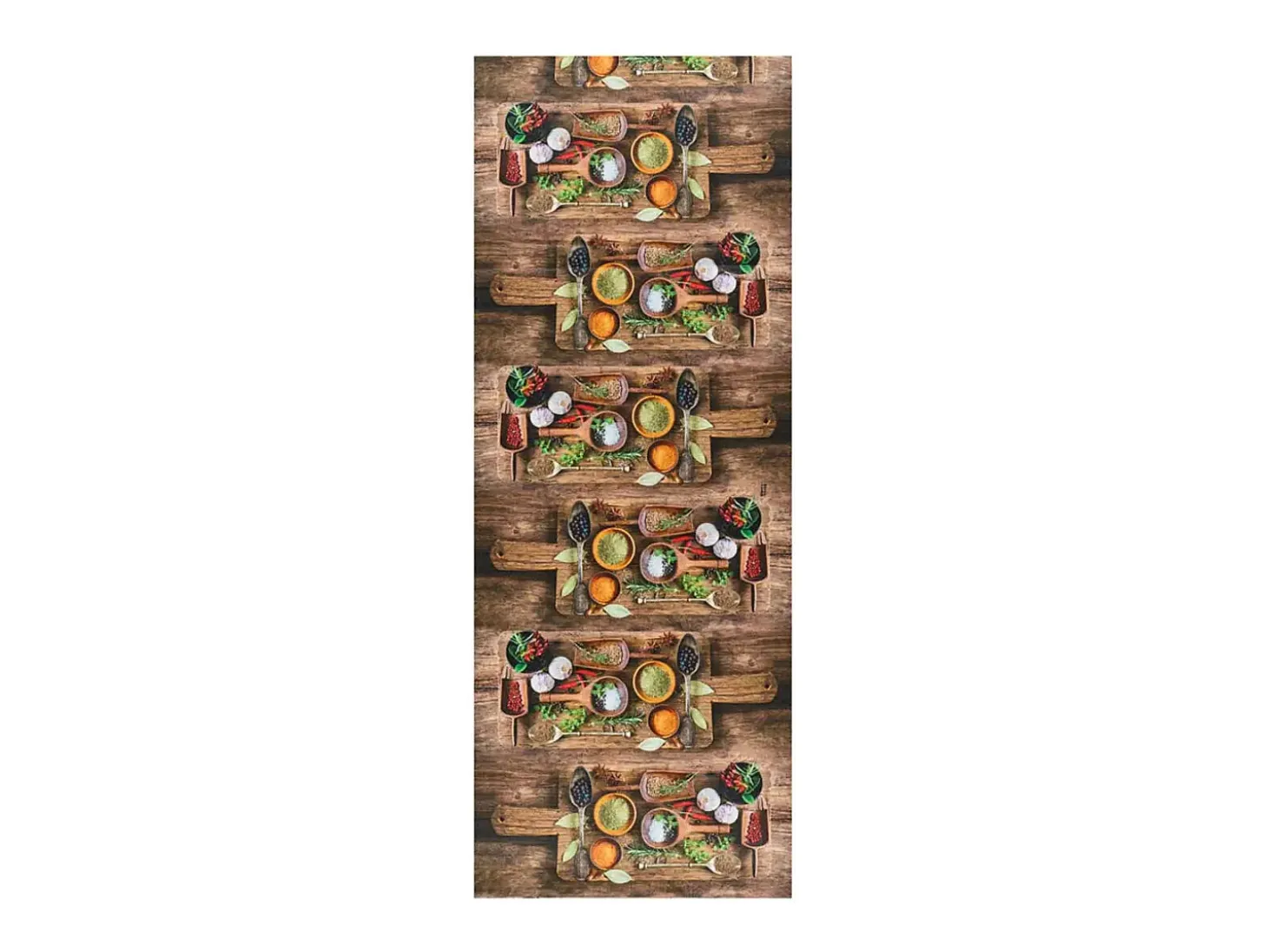 Alfombra de cocina - diseños con especias - multicolor - 52 x 100 cm - RICCI