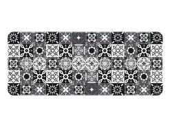 Alfombra de Cocina Baldosas Hidráulicas 50x120 cm de Fibras de Poliamida Antideslizante y Absorbente