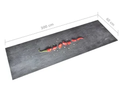 Alfombra de cocina lavable Pepper 60x300 cm ES333081