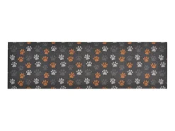 Alfombra de cocina lavable terciopelo dibujo de patas 60x180 cm ES974397