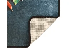Alfombra de cocina multicolor 60x180 cm lavable antideslizante