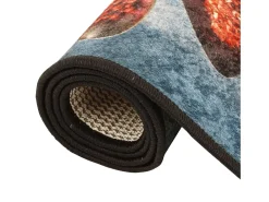 Alfombra de cocina multicolor 60x180 cm lavable antideslizante
